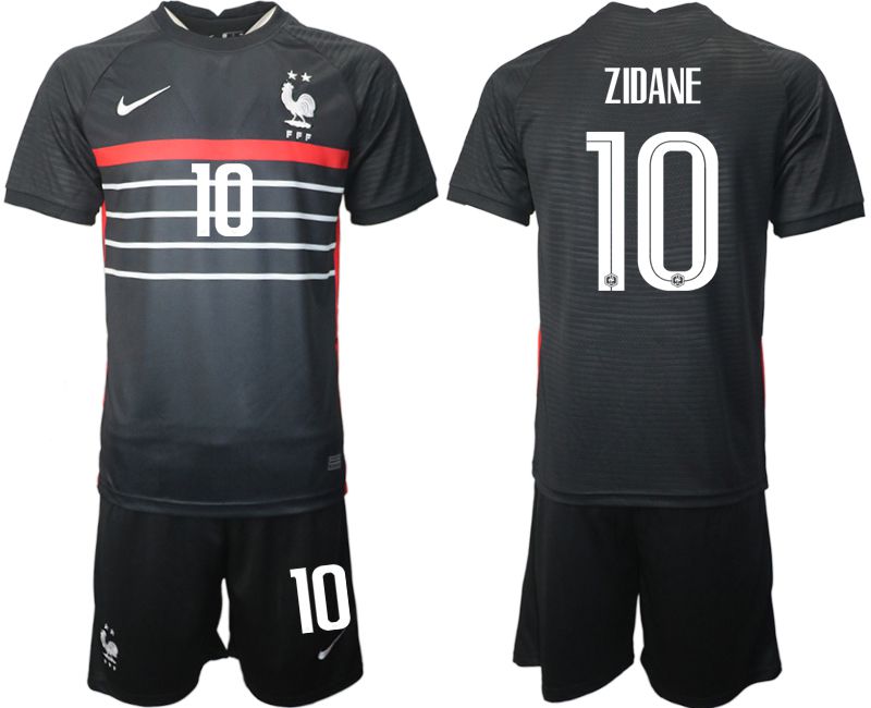 Cheap Men 2022 World Cup National Team France home black 10 Soccer Jersey